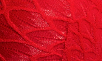Montelle Intimates Lacey Mystique Lace Underwire Bra In Sweet Red