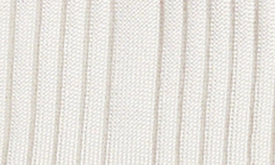 Stems Silky Rib Crew Socks In Ivory