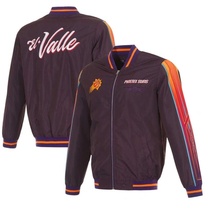 Shop Jh Design Purple Phoenix Suns 2023/24 City Edition Nylon Full-zip Bomber Jacket