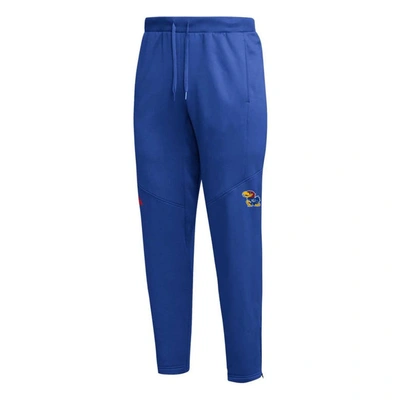Shop Adidas Originals Adidas  Royal Kansas Jayhawks 2023 Travel Aeroready Tapered Pants