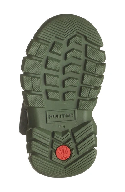 Hunter Kids' Intrepid Waterproof Snow Boot In Flexing Green