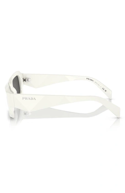 Shop Prada 55mm Cat Eye Sunglasses In Bone