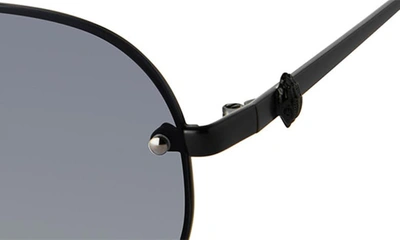 Shop Kurt Geiger Shoreditch 60mm Rimless Aviator Sunglasses In Black/ Gray Gradient