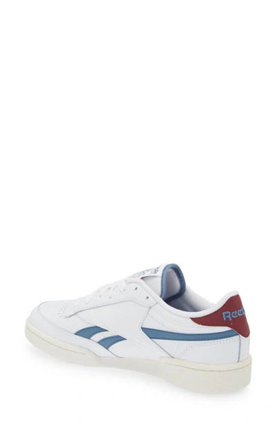 Shop Reebok Club C Revenge Sneaker In White/ Blue/ Chalk Red