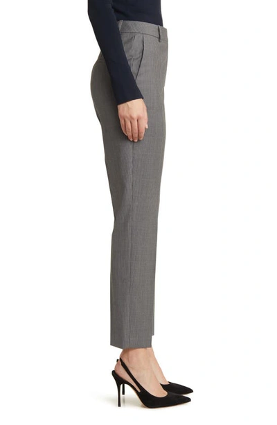 Shop Hugo Boss Tamata Pinstripe Virgin Wool Ankle Pants In Mini Pinstripe Suiting