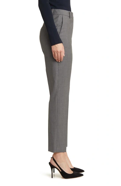 Hugo Boss Tamata Pinstripe Virgin Wool Ankle Pants In Mini Pinstripe Suiting