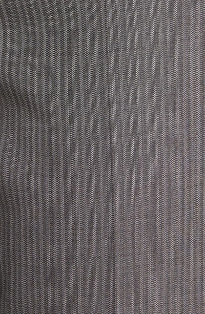Shop Hugo Boss Tamata Pinstripe Virgin Wool Ankle Pants In Mini Pinstripe Suiting