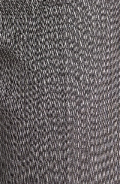Hugo Boss Tamata Pinstripe Virgin Wool Ankle Pants In Mini Pinstripe Suiting