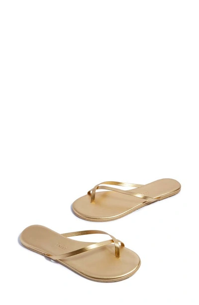 Shop Tkees Riley Metallic Flip Flop In Blink