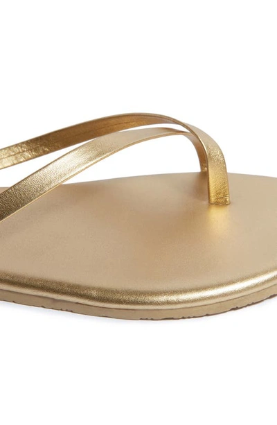 Shop Tkees Riley Metallic Flip Flop In Blink