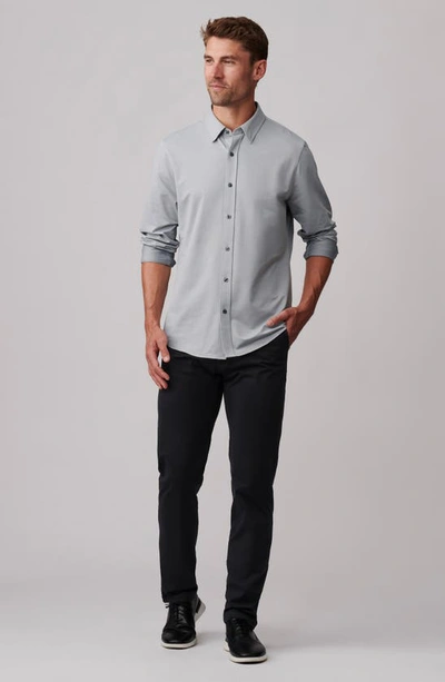 Shop Rhone Slim Fit Commuter Button-up Shirt In Gray Oxford