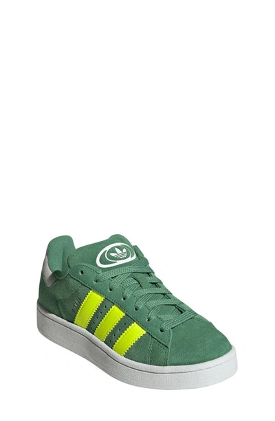 Shop Adidas Originals Kids' Campus 00s Sneaker In Green/ Yellow/ White