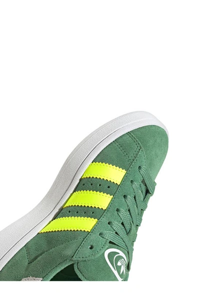Shop Adidas Originals Kids' Campus 00s Sneaker In Green/ Yellow/ White