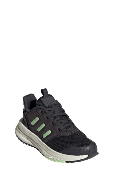 Shop Adidas Originals Kids' X Plr Phase Running Shoe In Carbon/ Green Spark/ Ivory