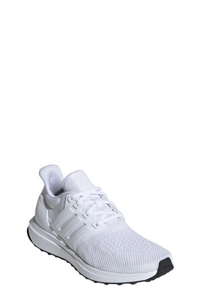 Shop Adidas Originals Kids' Ubounce Dna Running Sneaker In White/ White/ Black