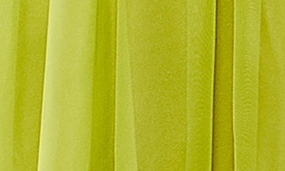 Shop Mac Duggal Ruffle Cutout Asymmetric Chiffon Cocktail Dress In Apple Green
