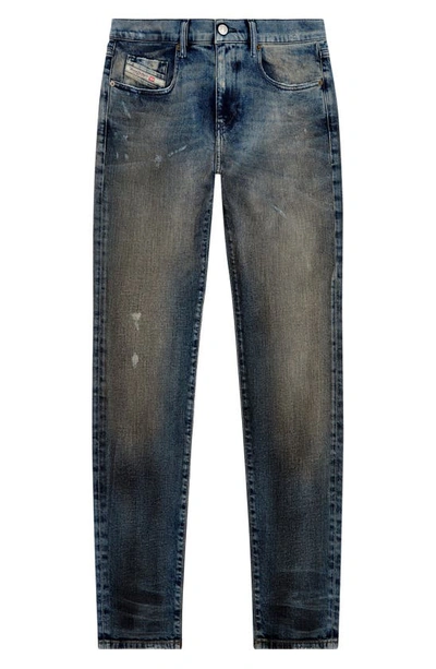 Shop Diesel ® D-strukt Distressed Slim Fit Jeans In Denim
