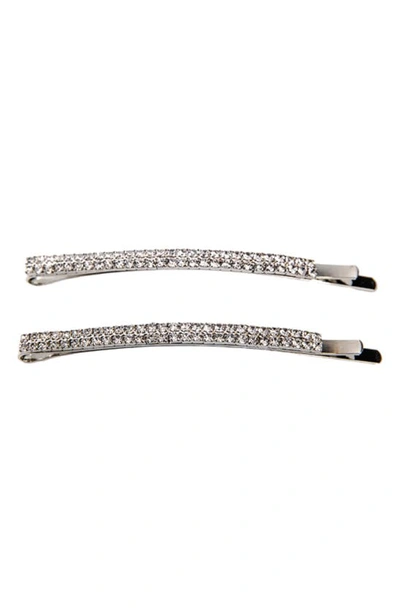 Shop Petit Moments Izzy 2-pack Barrettes In Silver