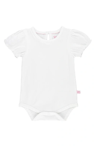 Shop Rufflebutts Puff Sleeve Bodysuit In White