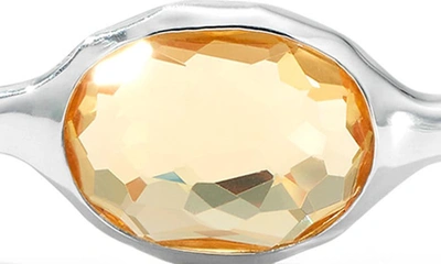 Shop Ippolita Rock Candy® Orange Citrine Bangle In Silver