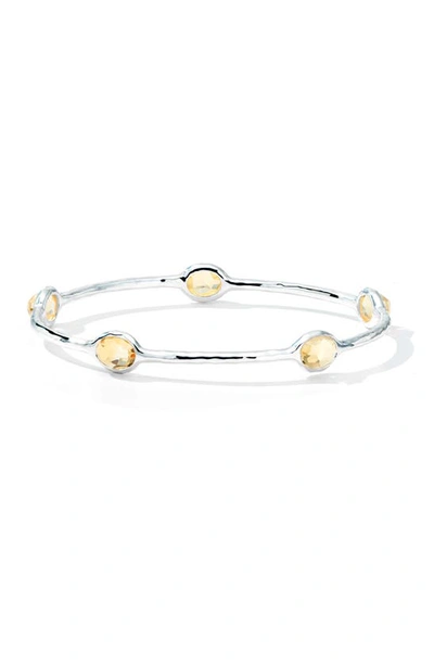 Shop Ippolita Rock Candy Station Bangle In Silver