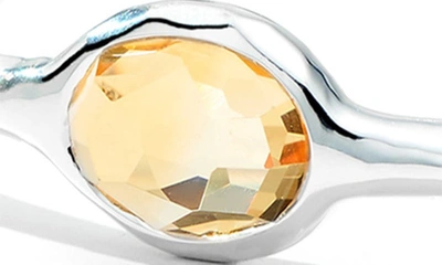 Ippolita Women's Rock Candy Sterling Silver & Orange Citrine Five-stone Bangle In Silver