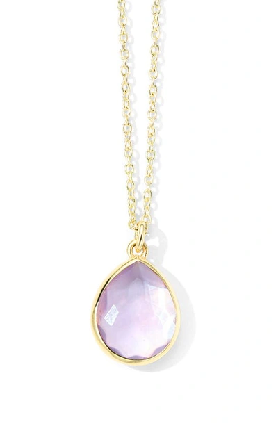 Shop Ippolita Rock Candy Mini Teardrop Pendant Necklace In Gold
