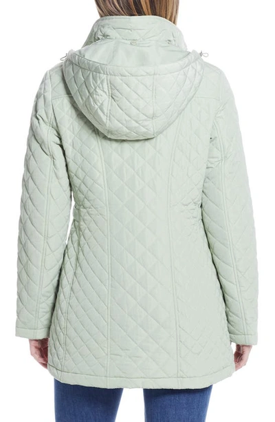 Gallery Quilted Jacket In Celery