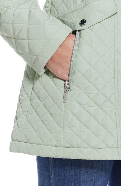 Gallery Quilted Jacket In Celery