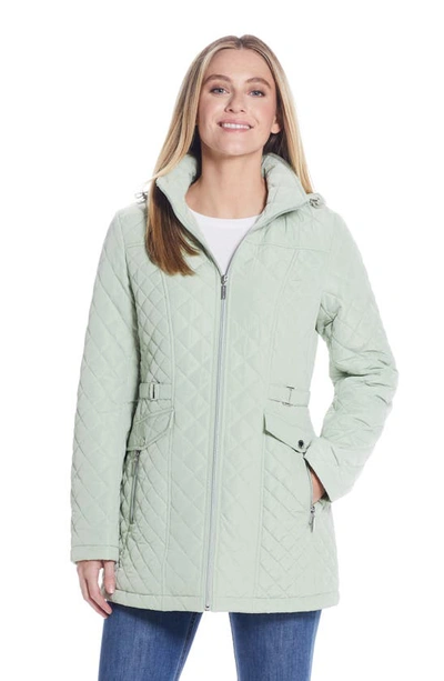 Gallery Quilted Jacket In Celery
