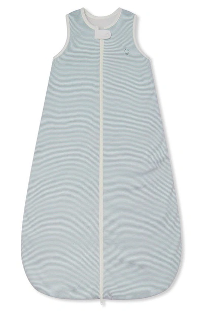 Mori Kids' Zip-up Wearable Blanket In Blue Stripe