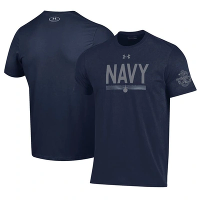 Shop Under Armour Navy Navy Midshipmen Silent Service T-shirt