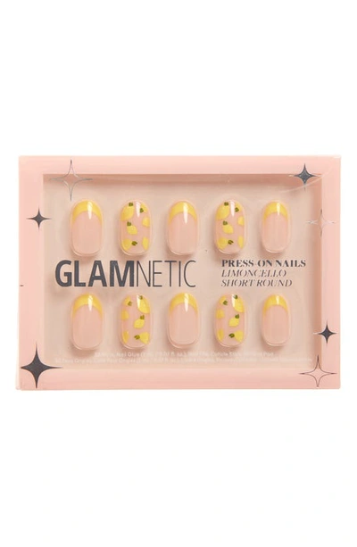 Shop Glamnetic Short Round Press-on Nails Set In Limoncello