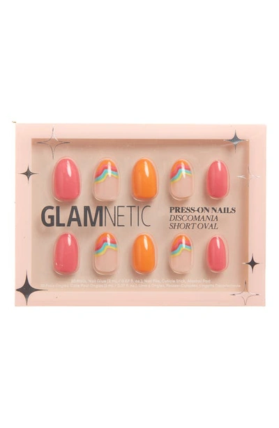 Shop Glamnetic Short Oval Press-on Nails In Discomania