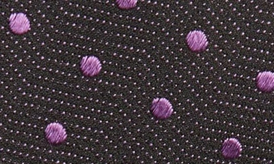 Shop Tom Ford Dobby Dot Silk Tie In Grape