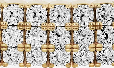 Shop Jennifer Fisher 18k Gold Triple Row Diamond Bangle Bracelet In 18k Yellow Gold