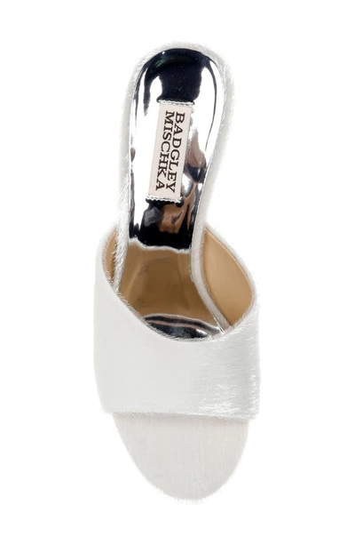 Shop Badgley Mischka Lucid Sandal In Soft White