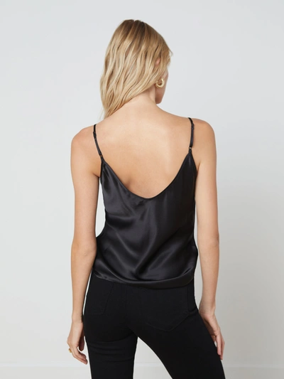 Shop L Agence Lexi Silk Camisole In Black