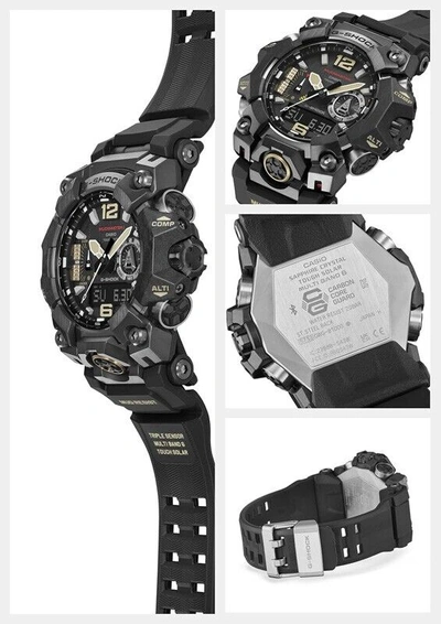 Pre-owned Casio G-shock Gwg-b1000-1ajf Master Of G-land Mudmaster Radio Solar Men Watch
