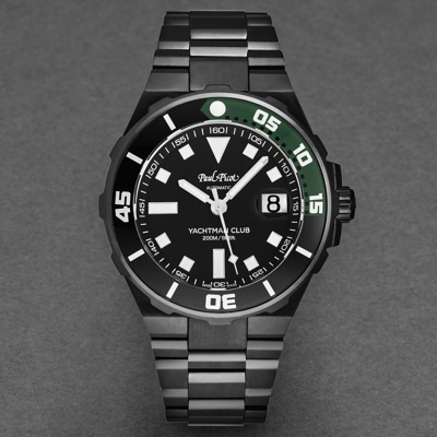 Pre-owned Paul Picot Men's 'yachtman Club' Black Dial Automatic Watch P1251n.njv4000n.3614