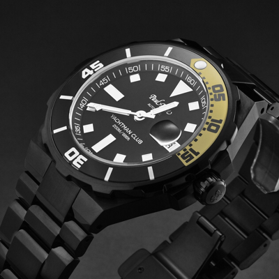 Pre-owned Paul Picot Men's 'yachtman Club' Black Dial Automatic Watch P1251n.nj.4000n.3614