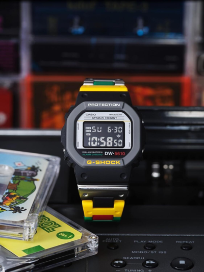 Pre-owned Casio G-shock Origin Mix Tape Series Dw-5610mt-1jf Men's Watch