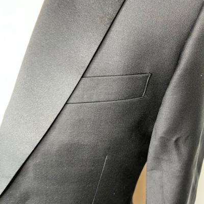 Pre-owned Jcrew J.crew $498 Thompson Peak Lapel Tuxedo Jacket Black Size 44l Az235