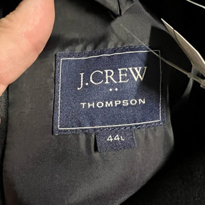 Pre-owned Jcrew J.crew $498 Thompson Peak Lapel Tuxedo Jacket Black Size 44l Az235