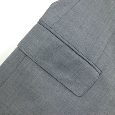 Pre-owned Hart Schaffner Marx $895  Brooklyn Fit Solid Gray Wool Suit Mens Size 42l X 36