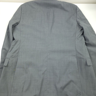 Pre-owned Hart Schaffner Marx $895  Brooklyn Fit Solid Gray Wool Suit Mens Size 42l X 36