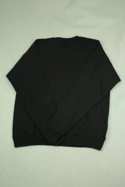 Pre-owned Hanes Mens Sweatshirt Small Black Crew Neck Pullover Sweats  Workout Top Gym