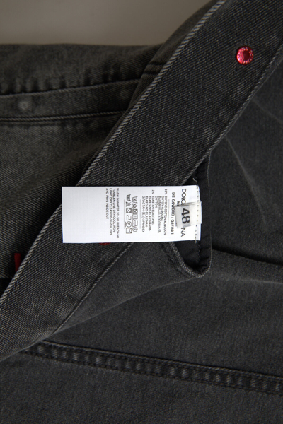 Pre-owned Dolce & Gabbana Jacket Gray Washed Cotton Stretch Denim Men It48/ Us38/m 1300usd