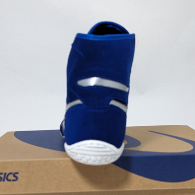 Pre-owned Asics Wrestling Shoes 1083a001 Royal Blue/silver(gold) Ex-eo(twr900) Successor
