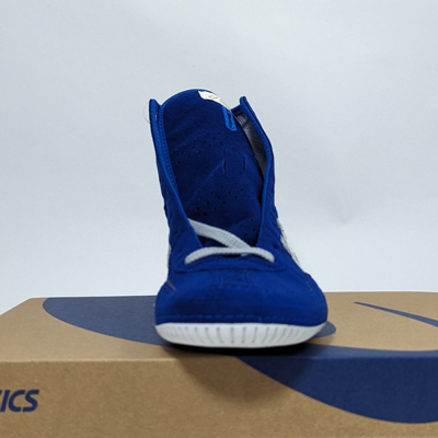 Pre-owned Asics Wrestling Shoes 1083a001 Royal Blue/silver(gold) Ex-eo(twr900) Successor